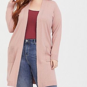 Torrid cardigan, blush pink!